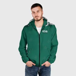 Мужская ветровка 3D Как в Игре в кальмара. Куртка - фото 2