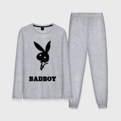 Мужская пижама с лонгсливом хлопок Bad boy Playboy