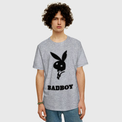 Мужская футболка хлопок Oversize Bad boy Playboy - фото 2