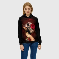 Женская толстовка 3D Богиня смерти Санта Муэрте - фото 2