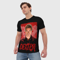 Мужская футболка 3D Dexter Декстер портрет постер - фото 2