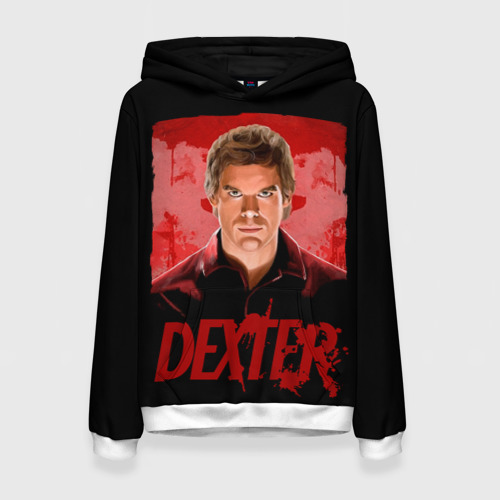 Женская толстовка 3D Dexter Декстер портрет постер, цвет 3D печать