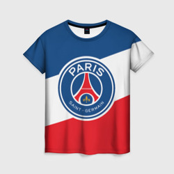 Женская футболка 3D Paris Saint-Germain FC