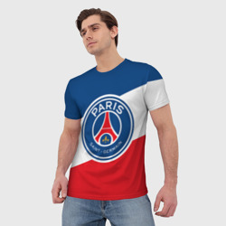 Мужская футболка 3D Paris Saint-Germain FC - фото 2