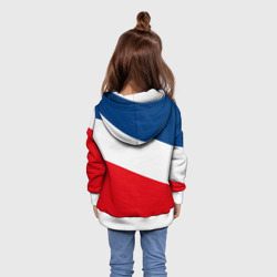 Толстовка с принтом Paris Saint-Germain FC для ребенка, вид на модели сзади №2. Цвет основы: белый