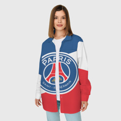 Женская рубашка oversize 3D Paris Saint-Germain FC - фото 2