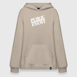 Худи SuperOversize хлопок Public Enemy logo