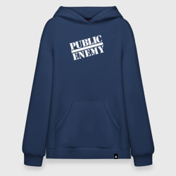 Худи SuperOversize хлопок Public Enemy logo