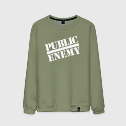 Мужской свитшот хлопок Public Enemy logo