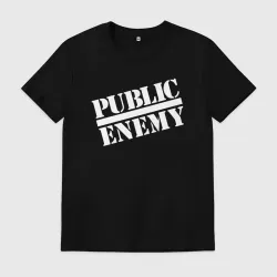 Мужская футболка хлопок Public Enemy logo
