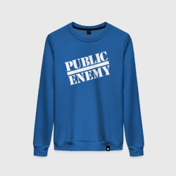Женский свитшот хлопок Public Enemy logo