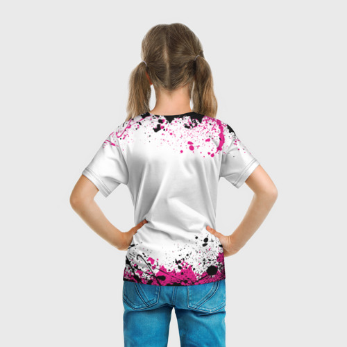 Детская футболка 3D Игра в кальмара, стражи брызги красок, цвет 3D печать - фото 6