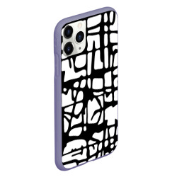 Чехол для iPhone 11 Pro матовый Черно-Белый мотив Cantabrigiensia, подходящий для раскрашивания вручную - фото 2