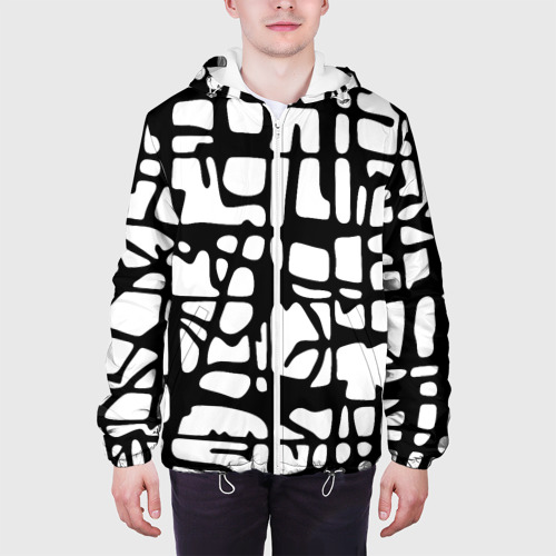 Мужская куртка 3D Черно-Белый мотив Cantabrigiensia, подходящий для раскрашивания вручную, цвет 3D печать - фото 4