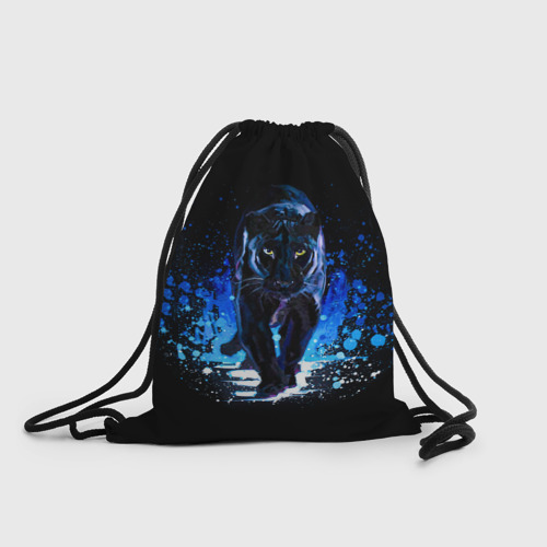 Рюкзак-мешок 3D Черная пантера пятна краски