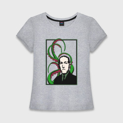 Женская футболка хлопок Slim Лавкрафт Lovecraft