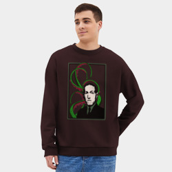 Мужской свитшот oversize без начеса хлопок Лавкрафт Lovecraft - фото 2