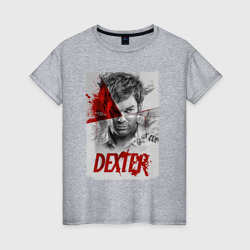 Женская футболка хлопок Декстер Dexter постер