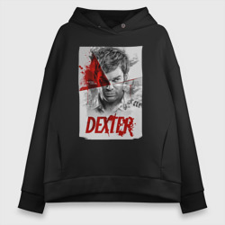 Женское худи Oversize хлопок Декстер Dexter постер