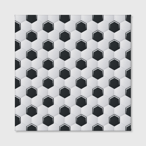 Холст квадратный Текстура футбольного мяча, цвет 3D печать - фото 2