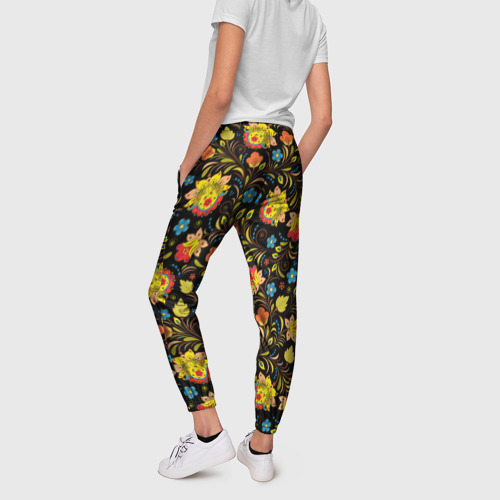 Женские брюки 3D Хохломa, цвет 3D печать - фото 4