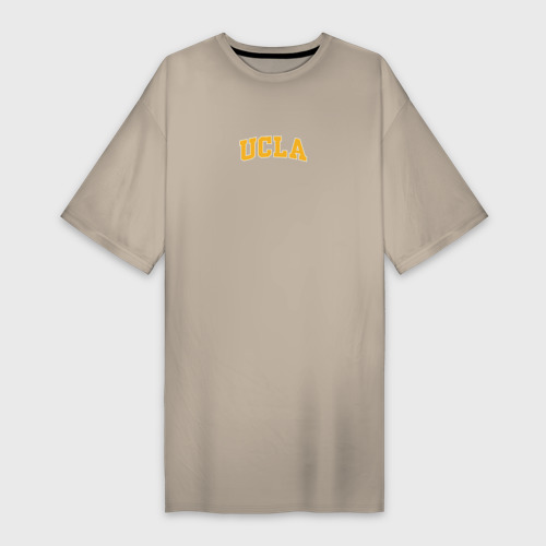 Платье-футболка хлопок UCLA, цвет миндальный