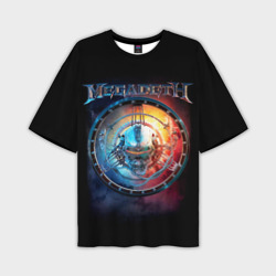 Мужская футболка oversize 3D Megadeth, Super Collider