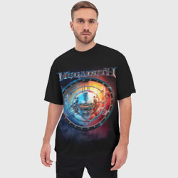 Мужская футболка oversize 3D Megadeth, Super Collider - фото 2