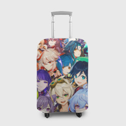 Чехол для чемодана 3D Genshin Impact - персонажи