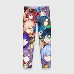Детские леггинсы 3D Genshin Impact - персонажи