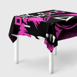 Скатерть 3D Игра в кальмара красные костюмы
