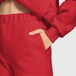 Женский костюм хлопок Oversize Сотворение Адама минимализм - фото 2