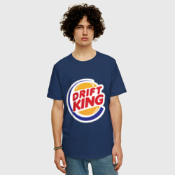 Мужская футболка хлопок Oversize Drift король - фото 2