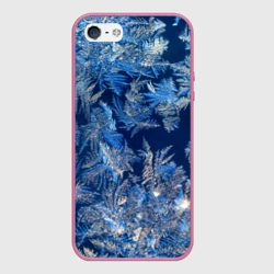 Чехол для iPhone 5/5S матовый Снежинки макро snowflakes macro