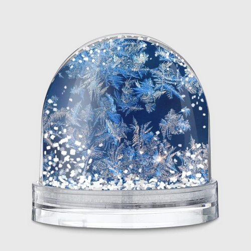Игрушка Снежный шар Снежинки макро snowflakes macro