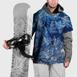 Накидка на куртку 3D Снежинки макро snowflakes macro