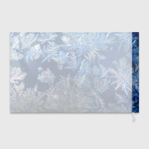 Флаг 3D Снежинки макро snowflakes macro - фото 2