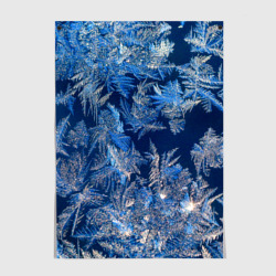 Постер Снежинки макро snowflakes macro