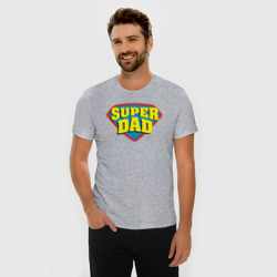 Мужская футболка хлопок Slim Супер отец - фото 2