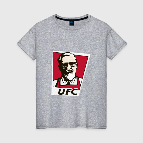 Женская футболка хлопок McGregor kfc, цвет меланж