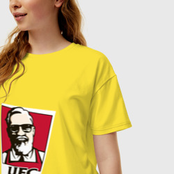 Женская футболка хлопок Oversize McGregor kfc - фото 2