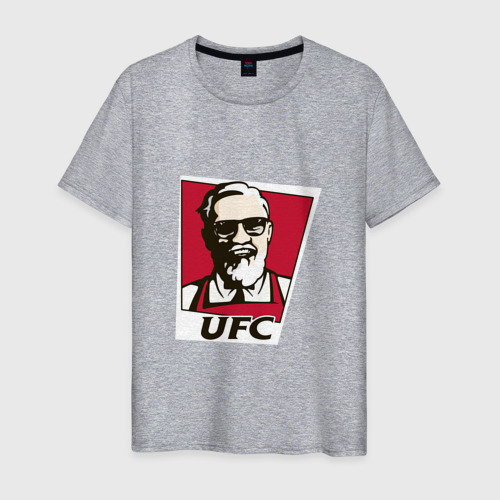 Мужская футболка хлопок McGregor kfc, цвет меланж