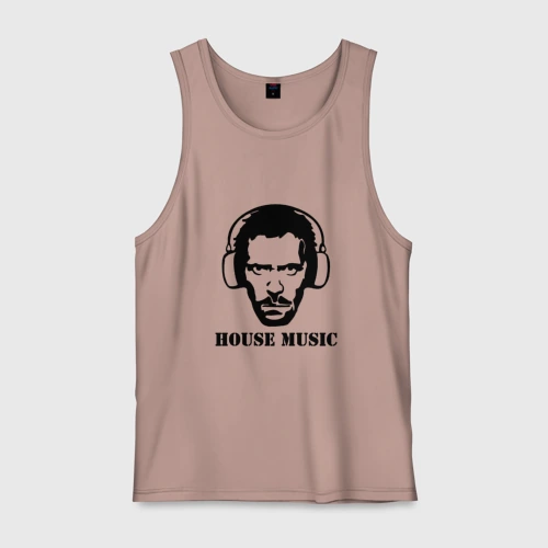 Мужская майка хлопок Dr. House music