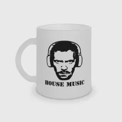 Кружка матовая стеклянная Dr. House music