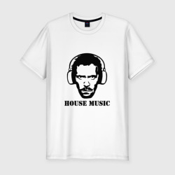 Мужская футболка хлопок Slim Dr. House music