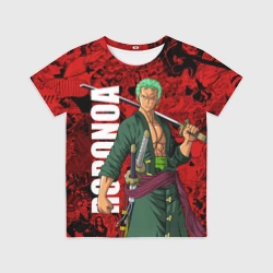 Детская футболка 3D Ророноа Зоро, One Piece