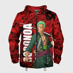 Мужская ветровка 3D Ророноа Зоро, One Piece