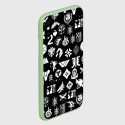 Чехол для iPhone XS Max матовый Destiny 2 pattern game logo Дестини 2 паттерн символы игры - фото 2