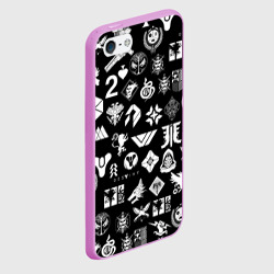 Чехол для iPhone 5/5S матовый Destiny 2 pattern game logo Дестини 2 паттерн символы игры - фото 2