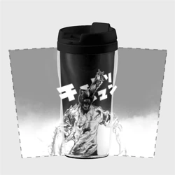 Термокружка-непроливайка Человек-бензопила в бешенстве - фото 2
